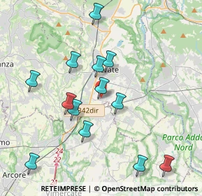 Mappa Via dell'Industria, 23875 Osnago LC, Italia (3.96308)