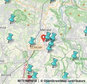 Mappa Via dell'Industria, 23875 Osnago LC, Italia (5.58)