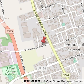 Mappa Via Guglielmo Oberdan, 20823 Lentate sul Seveso MB, Italia, 20823 Lentate sul Seveso, Monza e Brianza (Lombardia)