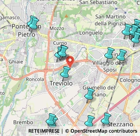 Mappa Via Carlo Alberto dalla Chiesa n. 13 capannone, 24048 Treviolo BG, Italia (2.827)