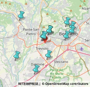 Mappa Via Carlo Alberto dalla Chiesa n. 13 capannone, 24048 Treviolo BG, Italia (3.50333)