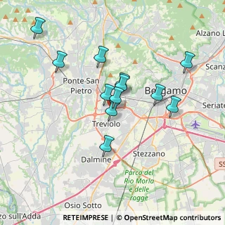 Mappa Via Carlo Alberto dalla Chiesa n. 13 capannone, 24048 Treviolo BG, Italia (3.21583)