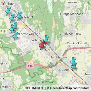 Mappa Via Giovanni Falcone, 22076 Mozzate CO, Italia (2.69636)