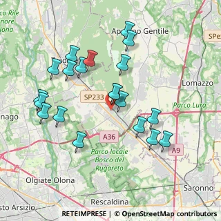 Mappa Via Giovanni Falcone, 22076 Mozzate CO, Italia (3.8195)