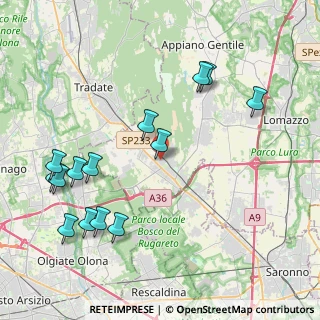 Mappa Via Giovanni Falcone, 22076 Mozzate CO, Italia (4.70143)