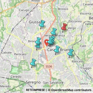 Mappa Via Giuseppe Parini, 20843 Verano Brianza MB, Italia (1.20273)