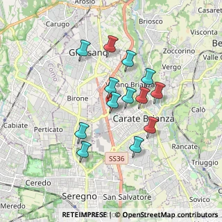 Mappa Via Giuseppe Parini, 20843 Verano Brianza MB, Italia (1.47923)