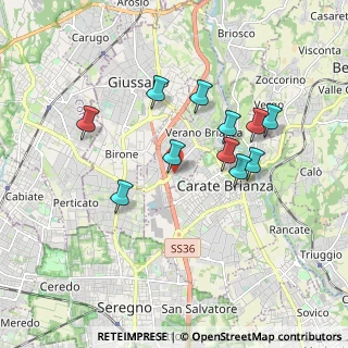 Mappa Via Dante Alighieri, 20843 Verano Brianza MB, Italia (1.62818)