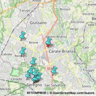 Mappa Via Giuseppe Parini, 20843 Verano Brianza MB, Italia (2.72)