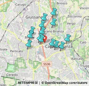 Mappa Via Giuseppe Parini, 20843 Verano Brianza MB, Italia (1.26786)