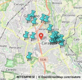 Mappa Via Dante Alighieri, 20843 Verano Brianza MB, Italia (1.46722)