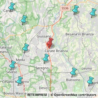 Mappa Via Dante Alighieri, 20843 Verano Brianza MB, Italia (6.49091)