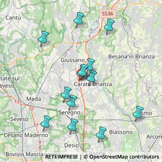 Mappa Via Dante Alighieri, 20843 Verano Brianza MB, Italia (3.97538)