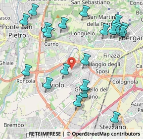Mappa Via Architetto G. Broglio, 24048 Treviolo BG, Italia (2.407)