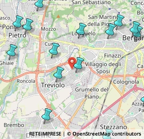 Mappa Via Architetto G. Broglio, 24048 Treviolo BG, Italia (3.08941)