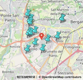 Mappa Via Architetto G. Broglio, 24048 Treviolo BG, Italia (1.56733)