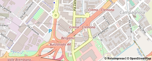 Mappa Бергамо