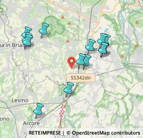 Mappa Via Alessandro Volta, 23871 Lomagna LC, Italia (3.85846)