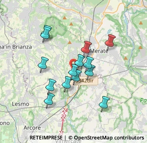 Mappa Via A. Volta, 23871 Lomagna LC, Italia (2.86857)