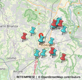 Mappa Via Alessandro Volta, 23871 Lomagna LC, Italia (3.23647)