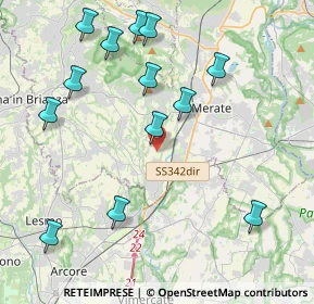 Mappa Via Alessandro Volta, 23871 Lomagna LC, Italia (4.62154)