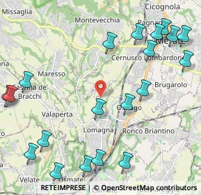 Mappa Via Alessandro Volta, 23871 Lomagna LC, Italia (2.8045)