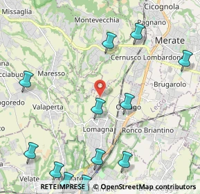 Mappa Via A. Volta, 23871 Lomagna LC, Italia (2.82167)