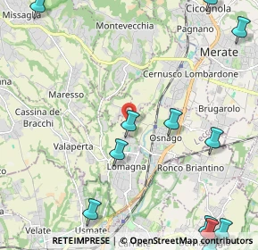 Mappa Via Alessandro Volta, 23871 Lomagna LC, Italia (3.24333)