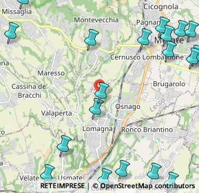 Mappa Via A. Volta, 23871 Lomagna LC, Italia (3.20158)