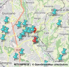 Mappa Via Leonardo Da Vinci, 20841 Carate Brianza MB, Italia (2.492)