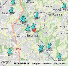 Mappa Via Leonardo Da Vinci, 20841 Carate Brianza MB, Italia (2.60125)