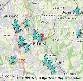 Mappa Via Leonardo Da Vinci, 20841 Carate Brianza MB, Italia (2.4025)