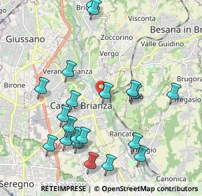 Mappa Via Leonardo Da Vinci, 20841 Carate Brianza MB, Italia (2.2095)