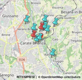 Mappa Via Leonardo Da Vinci, 20841 Carate Brianza MB, Italia (1.13909)
