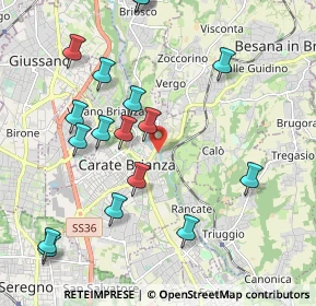 Mappa Via Leonardo Da Vinci, 20841 Carate Brianza MB, Italia (2.25647)