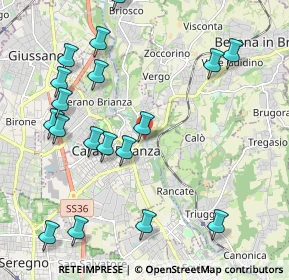 Mappa Via Leonardo Da Vinci, 20841 Carate Brianza MB, Italia (2.41444)