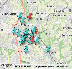 Mappa Via Leonardo Da Vinci, 20841 Carate Brianza MB, Italia (1.6205)