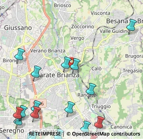 Mappa Via Leonardo Da Vinci, 20841 Carate Brianza MB, Italia (3.25889)