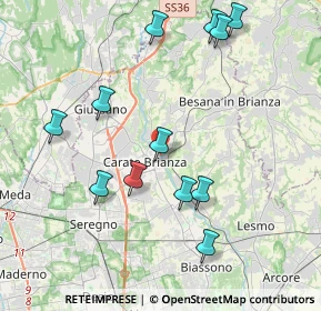 Mappa Via Leonardo Da Vinci, 20841 Carate Brianza MB, Italia (4.22833)