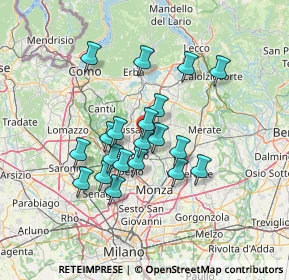 Mappa Via Leonardo Da Vinci, 20841 Carate Brianza MB, Italia (11.2385)