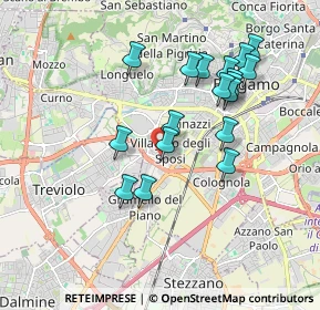 Mappa Via Valgimigli Manara, 24127 Bergamo BG, Italia (1.73389)