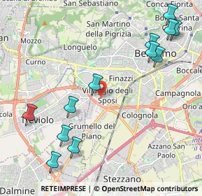 Mappa Via Valgimigli Manara, 24127 Bergamo BG, Italia (2.57083)