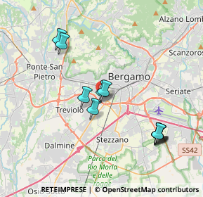 Mappa Via Valgimigli Manara, 24127 Bergamo BG, Italia (3.70727)