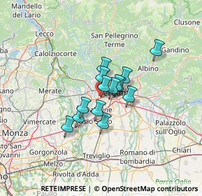 Mappa Asse Interurbano SS671 KM0, 24035 Curno BG, Italia (7.87571)