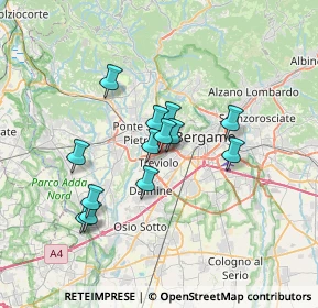 Mappa Asse Interurbano SS671 KM0, 24035 Curno BG, Italia (5.45308)