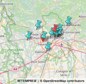 Mappa Asse Interurbano SS671 KM0, 24035 Curno BG, Italia (4.93833)