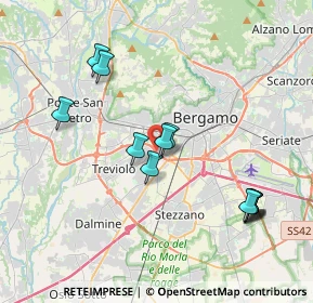 Mappa Strada Alla Trucca, 24048 Treviolo BG, Italia (3.85833)