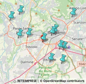 Mappa Strada Alla Trucca, 24127 Bergamo BG (4.00417)