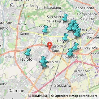 Mappa Strada Alla Trucca, 24048 Treviolo BG, Italia (2.134)