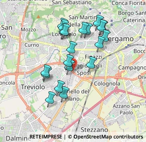 Mappa Strada Alla Trucca, 24048 Treviolo BG, Italia (1.6595)